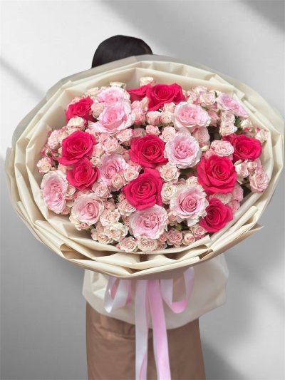 Baby Pink x Magenta Mix Bouquet